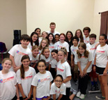 Mark Ledbetter and his students at Camp Broadway