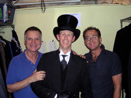 Mark Ledbetter with his dressers Richard Byron and Tom Reiter