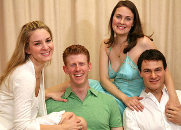 Jessica Bogart, Mark Ledbetter, Danette Holden and Matt Bogart in Romance Romance at Paper Mill Playhouse