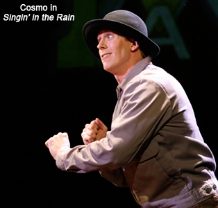 Mark Ledbetter as Cosmo in Singin' In The Rain